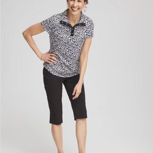 Chico’s perfect stretch black pedal pushers - size 3